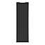 Porte de placard coulissante anthracite profil gris GoodHome Arius H. 248,5 x L. 77.2 cm + amortisseurs