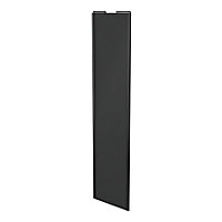 Porte de placard coulissante anthracite profil noir GoodHome Arius H. 248,5 x L. 62.2 cm + amortisseurs