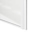 Porte de placard coulissante atelier blanc brillant profil blanc GoodHome Arius H. 248,5 x L. 76.2 cm + amortisseurs