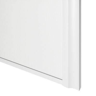 Porte de placard coulissante atelier blanc profil blanc GoodHome Arius H. 248,5 x L. 61.2 cm + amortisseurs