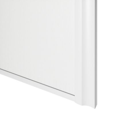 Porte de placard coulissante atelier blanc profil blanc GoodHome Arius H. 248,5 x L. 76.2 cm + amortisseurs