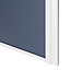 Porte de placard coulissante atelier bleu profil blanc GoodHome Arius H. 248,5 x L. 76.2 cm + amortisseurs