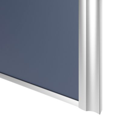 Porte de placard coulissante atelier bleu profil gris GoodHome Arius H. 248,5 x L. 76.2 cm + amortisseurs