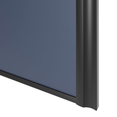 Porte de placard coulissante atelier bleu profil noir GoodHome Arius H. 248,5 x L. 61.2 cm + amortisseurs