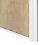 Porte de placard coulissante atelier effet chêne brut profil blanc GoodHome Arius H. 248,5 x L. 61.2 cm + amortisseurs