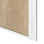 Porte de placard coulissante atelier effet chêne brut profil blanc GoodHome Arius H. 248,5 x L. 76.2 cm + amortisseurs