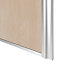 Porte de placard coulissante atelier effet chêne clair profil gris GoodHome Arius H. 248,5 x L. 61.2 cm + amortisseurs