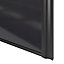 Porte de placard coulissante atelier noir brillant profil noir GoodHome Arius H. 248,5 x L. 61.2 cm + amortisseurs