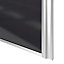 Porte de placard coulissante atelier noir profil gris GoodHome Arius H. 248,5 x L. 91.2 cm + amortisseurs