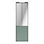 Porte de placard coulissante atelier vert de gris profil gris GoodHome Arius H. 248,5 x L. 76.2 cm + amortisseurs