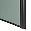 Porte de placard coulissante atelier vert de gris profil noir GoodHome Arius H. 248,5 x L. 76.2 cm + amortisseurs
