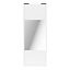 Porte de placard coulissante avec miroir blanc avec cadre blanc GoodHome Arius H. 248,5 x L. 92.2 cm