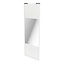 Porte de placard coulissante avec miroir blanc profil blanc GoodHome Arius H. 248,5 x L. 92.2 cm + amortisseurs