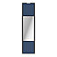 Porte de placard coulissante avec miroir bleu profil noir GoodHome Arius H. 248,5 x L. 62.2 cm + amortisseurs