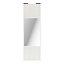 Porte de placard coulissante avec miroir bois nordique profil blanc GoodHome Arius H. 248,5 x L. 77.2 cm + amortisseurs