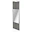 Porte de placard coulissante avec miroir effet chêne grisé profil gris GoodHome Arius H. 248,5 x L. 77.2 cm + amortisseurs