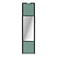 Porte de placard coulissante avec miroir vert de gris profil noir GoodHome Arius H. 248,5 x L. 62.2 cm + amortisseurs