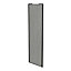 Porte de placard coulissante béton avec cadre noir GoodHome Arius H. 248,5 x L. 77.2 cm