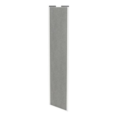 Porte de placard coulissante béton profil blanc GoodHome Arius H. 248,5 x L. 62.2 cm + amortisseurs
