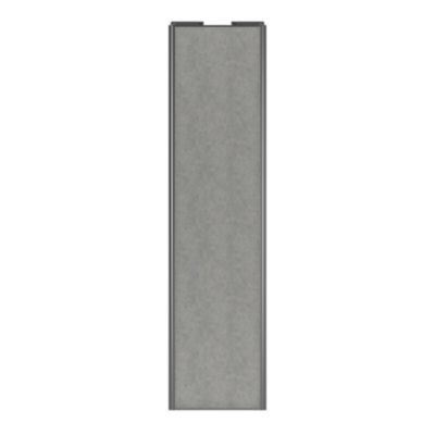 Porte de placard coulissante béton profil gris GoodHome Arius H. 248,5 x L. 62.2 cm + amortisseurs