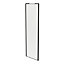 Porte de placard coulissante blanc avec cadre noir GoodHome Arius H. 248,5 x L. 77.2 cm