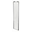 Porte de placard coulissante blanc brillant avec cadre gris GoodHome Arius H. 248,5 x L. 62.2 cm