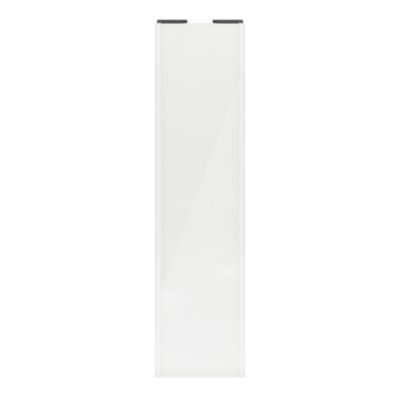 Porte de placard coulissante blanc brillant profil blanc GoodHome Arius H. 248,5 x L. 62.2 cm + amortisseurs