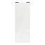 Porte de placard coulissante blanc brillant profil blanc GoodHome Arius H. 248,5 x L. 92.2 cm + amortisseurs