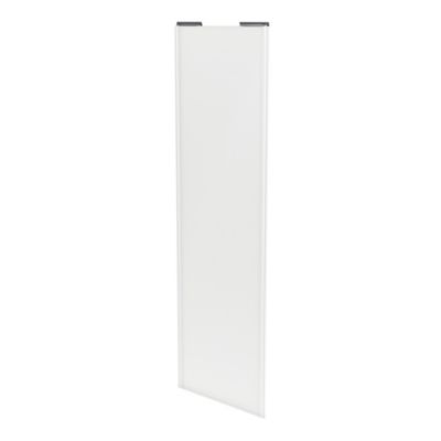 Porte de placard coulissante blanc profil blanc GoodHome Arius H. 248,5 x L. 77.2 cm + amortisseurs
