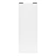 Porte de placard coulissante blanc profil blanc GoodHome Arius H. 248,5 x L. 92.2 cm + amortisseurs
