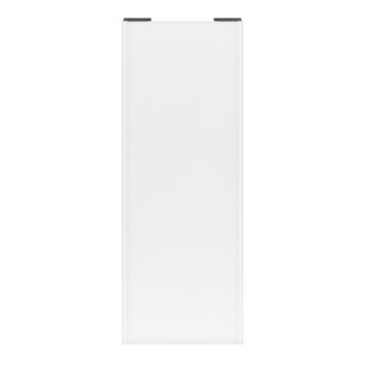 Porte de placard coulissante blanc profil blanc GoodHome Arius H. 248,5 x L. 92.2 cm + amortisseurs