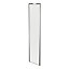 Porte de placard coulissante blanc profil gris GoodHome Arius H. 248,5 x L. 62.2 cm + amortisseurs