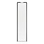 Porte de placard coulissante blanc profil gris GoodHome Arius H. 248,5 x L. 62.2 cm + amortisseurs