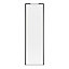 Porte de placard coulissante blanc profil gris GoodHome Arius H. 248,5 x L. 77.2 cm + amortisseurs