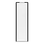 Porte de placard coulissante blanc profil noir GoodHome Arius H. 248,5 x L. 77.2 cm + amortisseurs