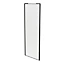 Porte de placard coulissante blanc profil noir GoodHome Arius H. 248,5 x L. 92.2 cm + amortisseurs