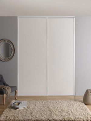 Porte de placard coulissante blanche Form Valla 62,2 x 247,5 cm