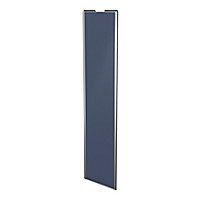 Porte de placard coulissante bleu avec cadre gris GoodHome Arius H. 248,5 x L. 62.2 cm
