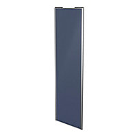 Porte de placard coulissante bleu avec cadre gris GoodHome Arius H. 248,5 x L. 77.2 cm