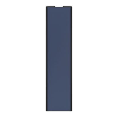Porte de placard coulissante bleu profil noir GoodHome Arius H. 248,5 x L. 62.2 cm + amortisseurs