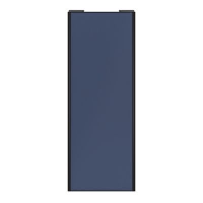 Porte de placard coulissante bleu profil noir GoodHome Arius H. 248,5 x L. 77.2 cm + amortisseurs