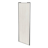 Porte de placard coulissante bois nordique avec cadre gris GoodHome Arius H. 248,5 x L. 92.2 cm