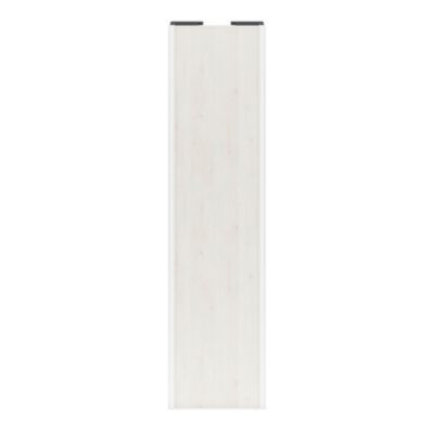 Porte de placard coulissante bois nordique profil blanc GoodHome Arius H. 248,5 x L. 62.2 cm + amortisseurs