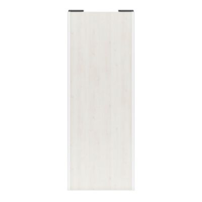 Porte de placard coulissante bois nordique profil blanc GoodHome Arius H. 248,5 x L. 92.2 cm + amortisseurs