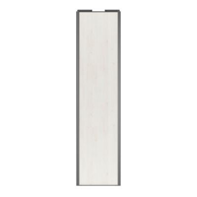 Porte de placard coulissante bois nordique profil gris GoodHome Arius H. 248,5 x L. 62.2 cm + amortisseurs