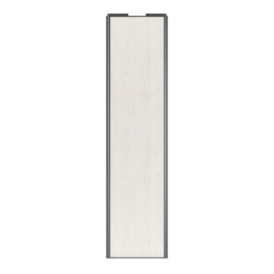 Porte de placard coulissante bois nordique profil gris GoodHome Arius H. 248,5 x L. 62.2 cm + amortisseurs