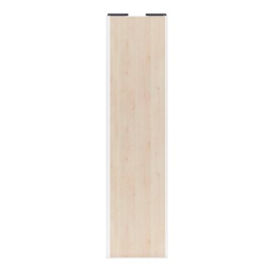 Porte de placard coulissante effet chêne clair profil blanc GoodHome Arius H. 248,5 x L. 62.2 cm + amortisseurs