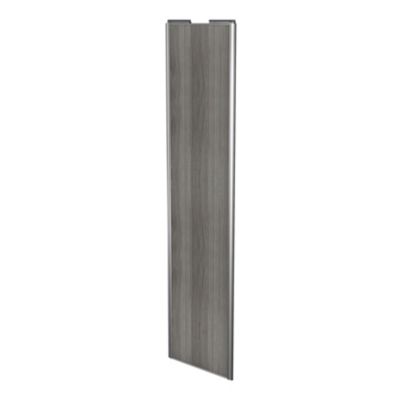 Porte de placard coulissante effet chêne grisé profil gris GoodHome Arius H. 248,5 x L. 62.2 cm + amortisseurs