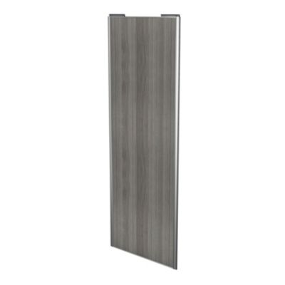 Porte de placard coulissante effet chêne grisé profil gris GoodHome Arius H. 248,5 x L. 92.2 cm + amortisseurs
