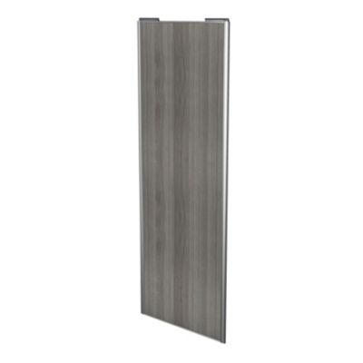 Porte de placard coulissante effet chêne grisé profil gris GoodHome Arius H. 248,5 x L. 92.2 cm + amortisseurs